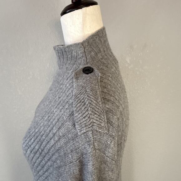 Rag & Bone Womens Dale Twist Tunic Sweater Size S Heather Gray Merino Wool - Picture 4 of 10